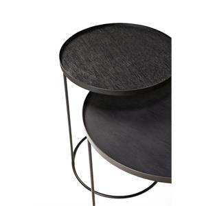 Round Tray Side Table Set